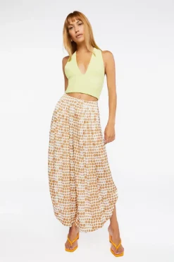 Polka Dot Print Palazzo Pants