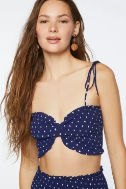 Polka Dot Tie-Strap Cami & Skirt Set