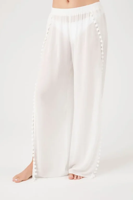 Pom Pom Swim Cover-Up Pants