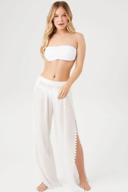 Pom Pom Swim Cover-Up Pants