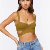 Ponte Knit Cutout Bralette