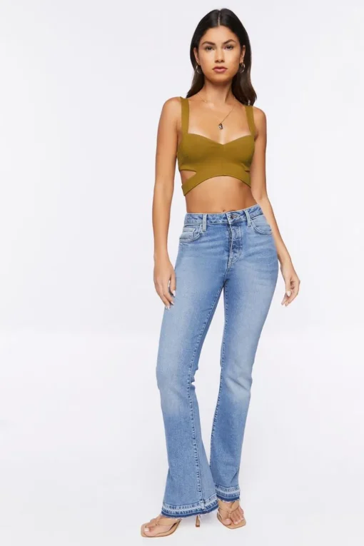 Ponte Knit Cutout Bralette