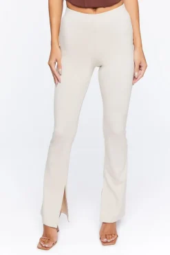 Ponte-Knit Flare Pants