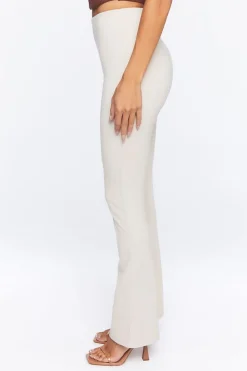 Ponte-Knit Flare Pants