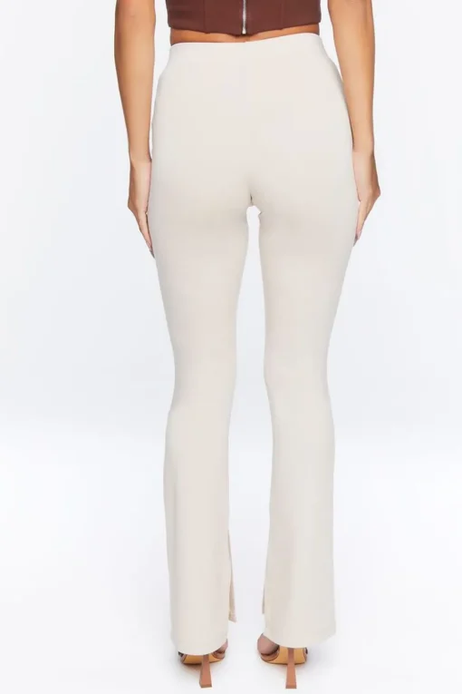 Ponte-Knit Flare Pants