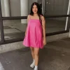 Poplin Cami Shift Mini Dress