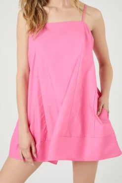 Poplin Cami Shift Mini Dress