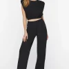 Poplin High-Rise Trousers