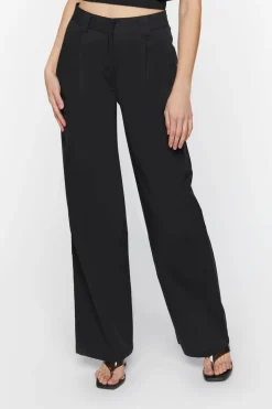 Poplin High-Rise Trousers