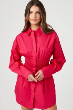 Poplin Mini Shirt Dress