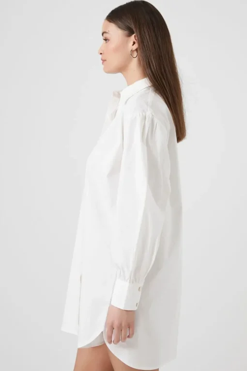Poplin Mini Shirt Dress