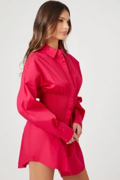 Poplin Mini Shirt Dress