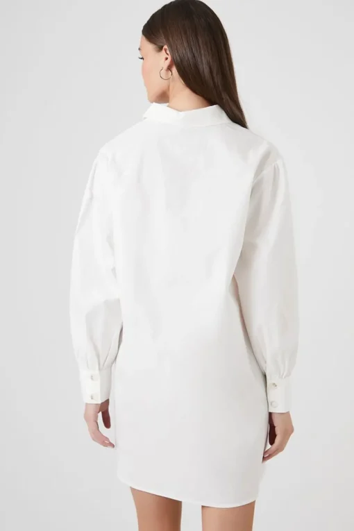 Poplin Mini Shirt Dress