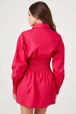 Poplin Mini Shirt Dress
