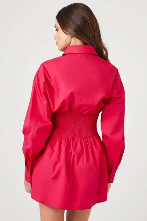 Poplin Mini Shirt Dress