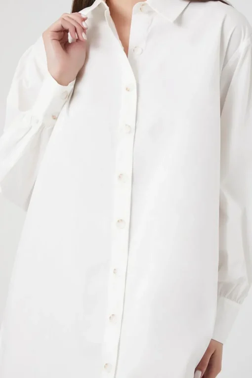 Poplin Mini Shirt Dress