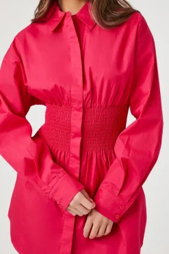 Poplin Mini Shirt Dress