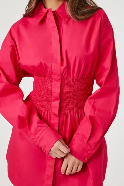 Poplin Mini Shirt Dress