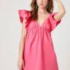 Poplin Ruffled Babydoll Dress