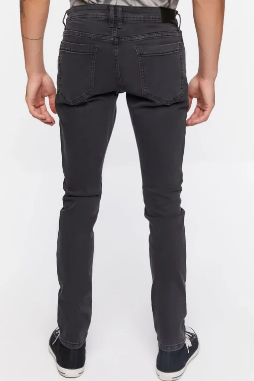 Premium Distressed Slim-Fit Jeans