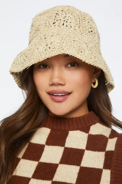 Premium Natural Straw Bucket Hat