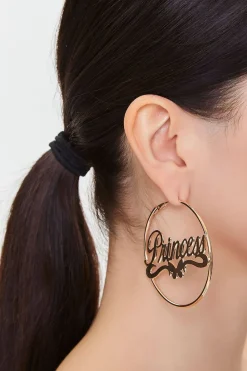 Princess Oversized Hoop Earrings