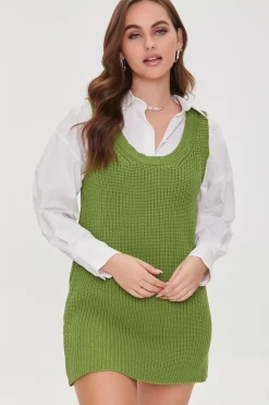 Purl Knit Mini Dress
