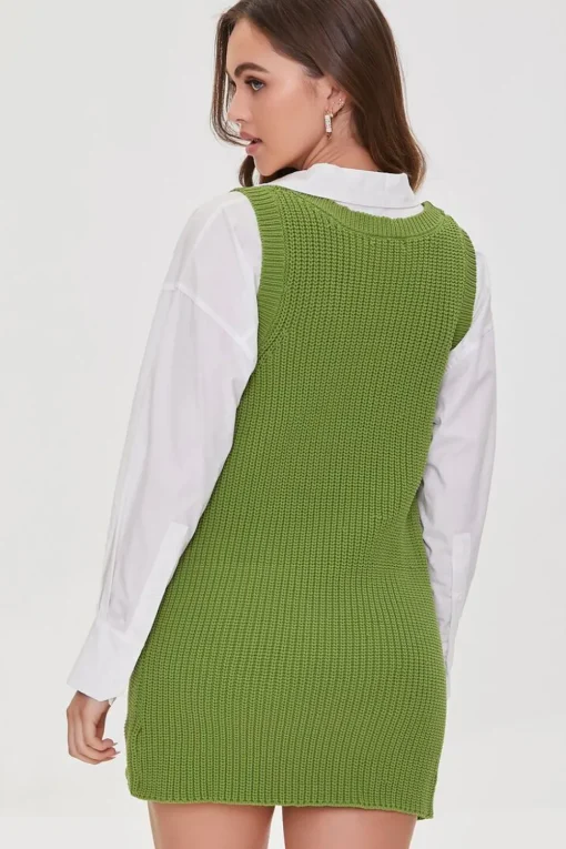 Purl Knit Mini Dress