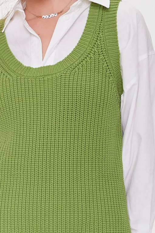 Purl Knit Mini Dress