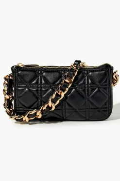 Quilted Baguette Shoulder Bag