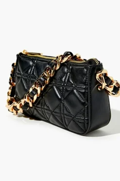 Quilted Baguette Shoulder Bag