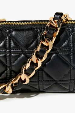Quilted Baguette Shoulder Bag