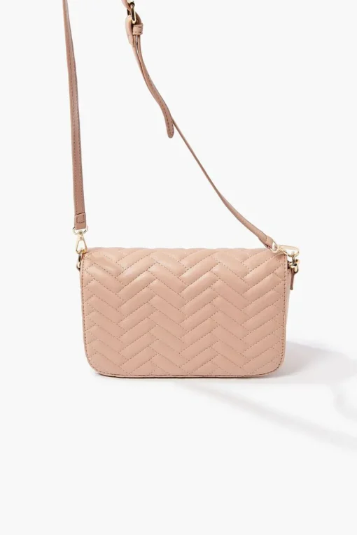 Quilted Chevron Crossbody Bag