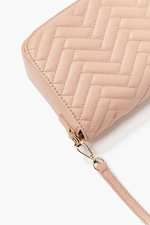 Quilted Chevron Crossbody Bag