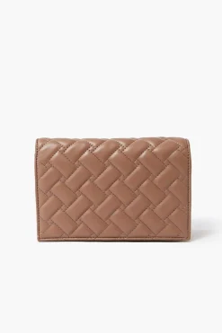 Quilted Faux Leather Crossbody Bag
