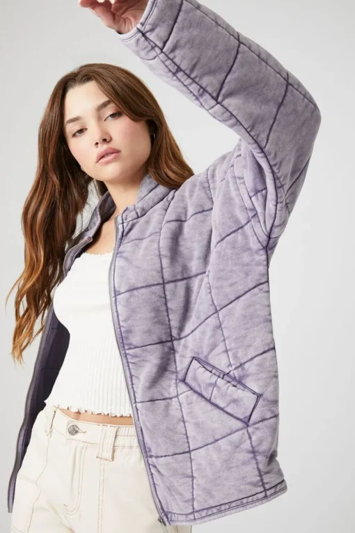 Quilted Zip-Up Jacket