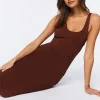 Racerback Ruched Midi Dress