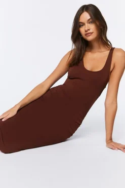 Racerback Ruched Midi Dress