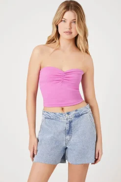 Raw-Cut Denim Shorts