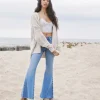 Raw-Cut Flare Jeans