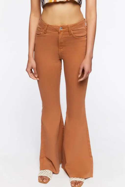 Raw-Cut Flare Jeans