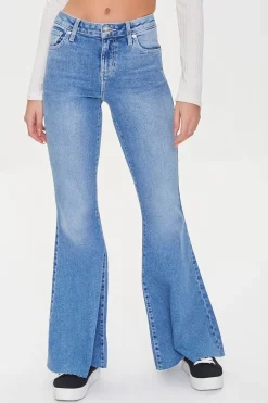 Raw-Cut Flare Jeans