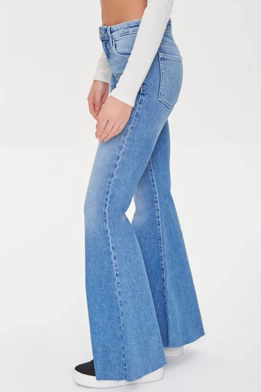 Raw-Cut Flare Jeans