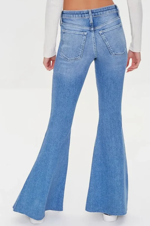 Raw-Cut Flare Jeans