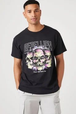 Rebellion Skull Graphic Tee