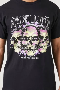 Rebellion Skull Graphic Tee