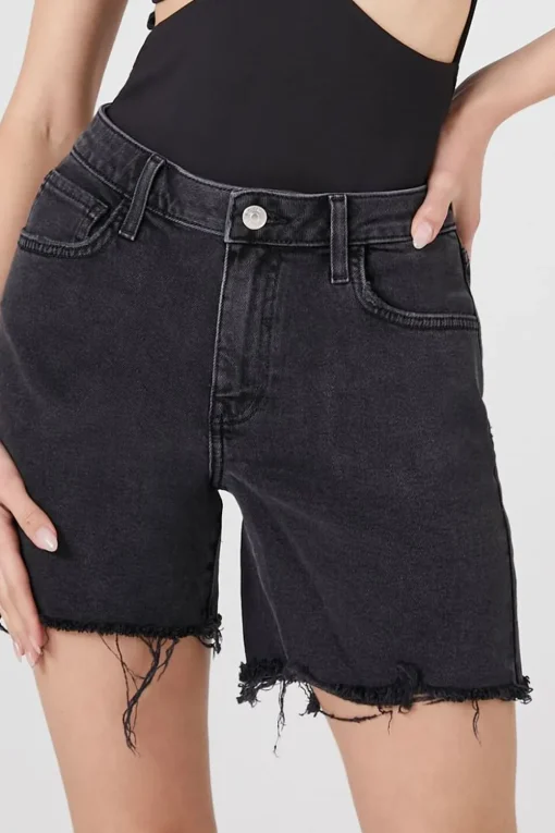 Recycled Cotton Baggy Denim Shorts