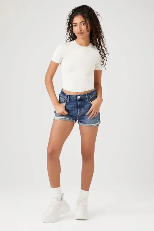 Recycled Cotton Denim Shorts