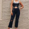 Recycled Cotton Frayed Mid-Rise Baggy Jeans