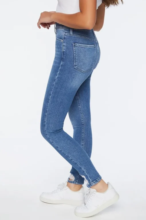Recycled Cotton High-Rise Skinny Jeans
